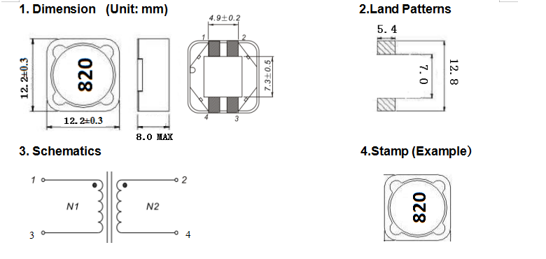 共模貼片電感0403串聯(lián)圖 共模貼片電感0403串聯(lián)圖